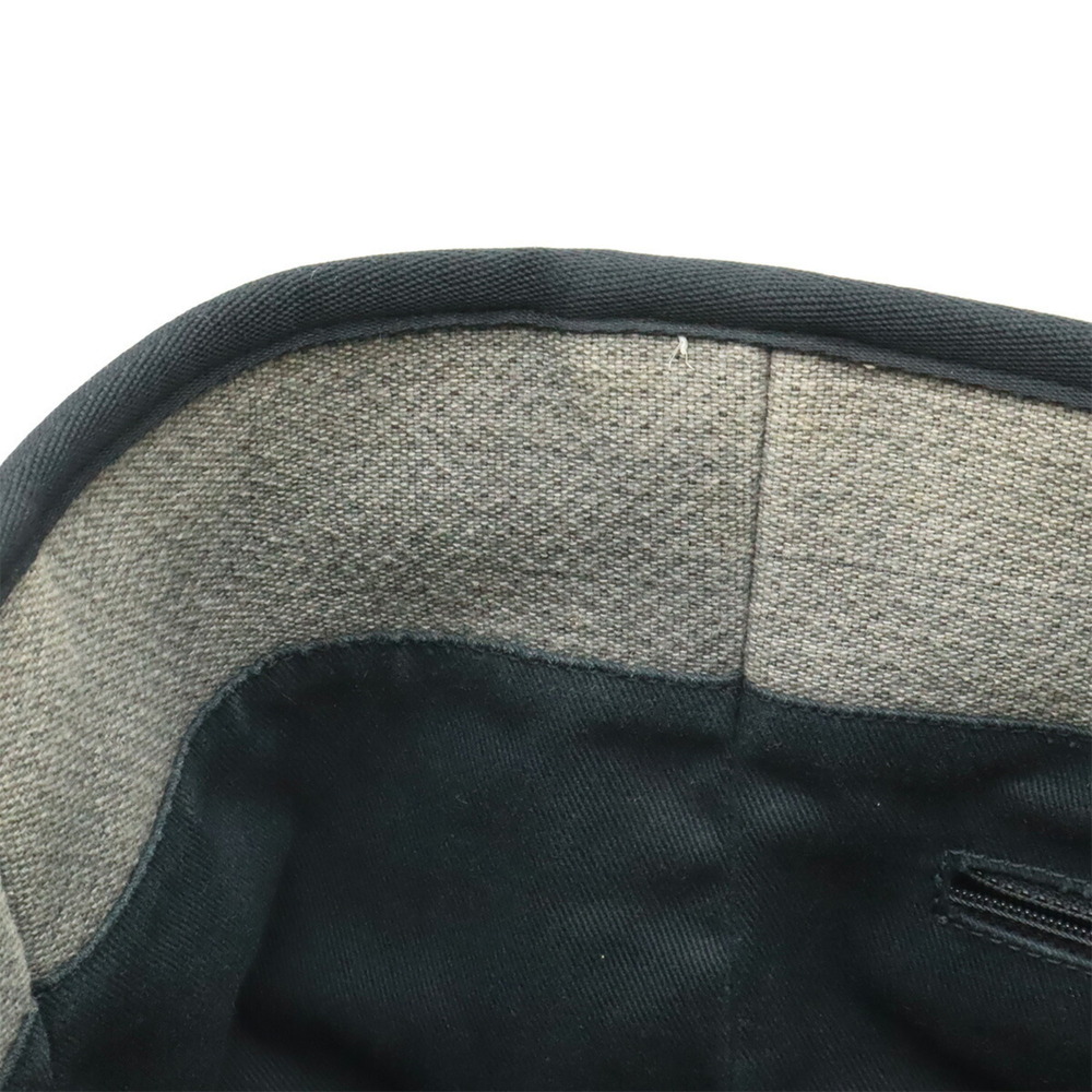 CHANEL Deauville Line Tote MM Bag Shoulder Chain Canvas Leather Gray Black A6... - Picture 7 of 9